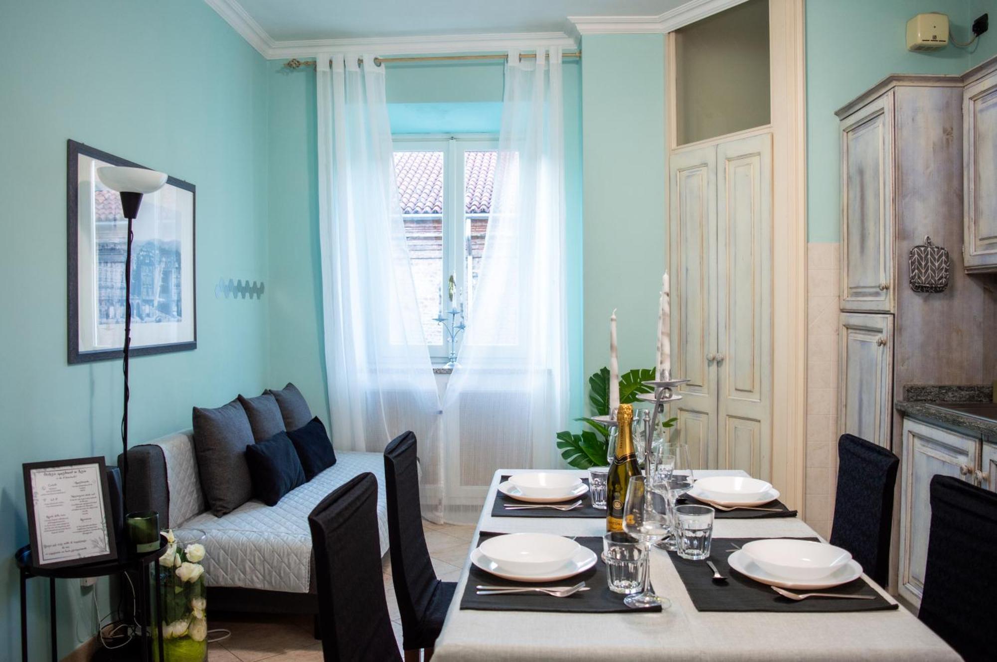 Apartament H7 Attico Blu Quadrilatero Romano Pochi Passi Dal Museo Egizio Turyn Zewnętrze zdjęcie